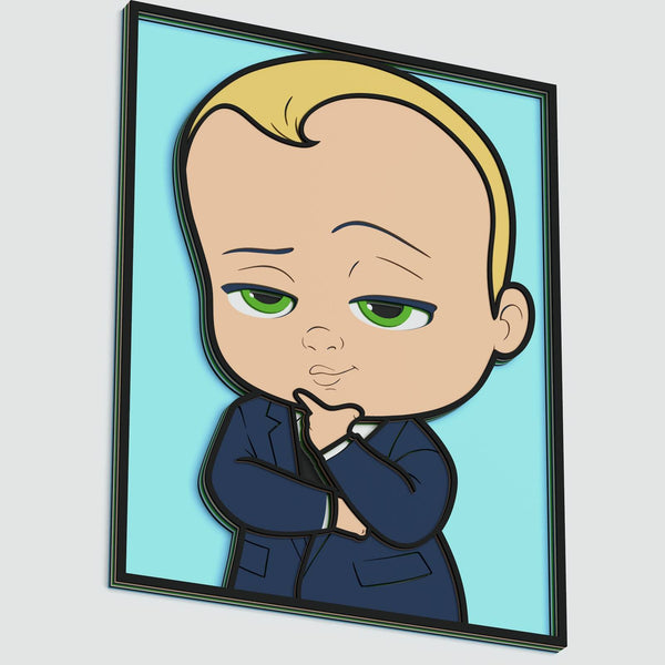 Teddy From Boss Baby Layered Design for cutting
