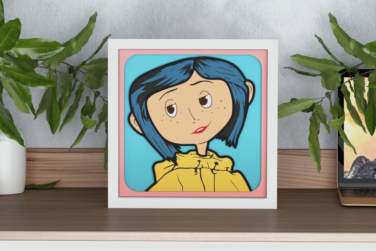 Coraline Shadow Box. File for cutting
