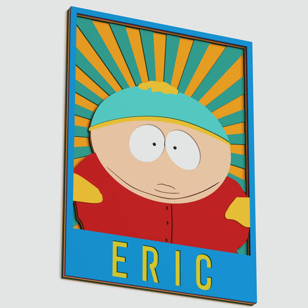Eric Cartman Portrait Layered Design for cutting