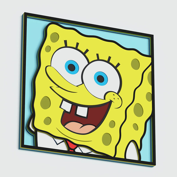 SpongeBob Portrait Layered Design for cutting