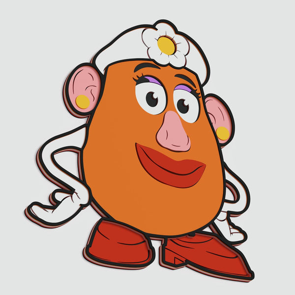 Mrs. Potato Head (Toy Story) Layered Design for cutting