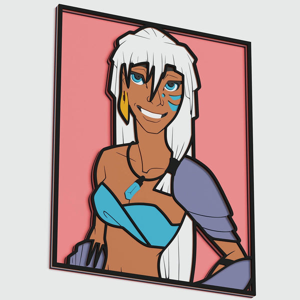 Princess Kida (Atlantis: The Lost Empire) Layered Design for cutting