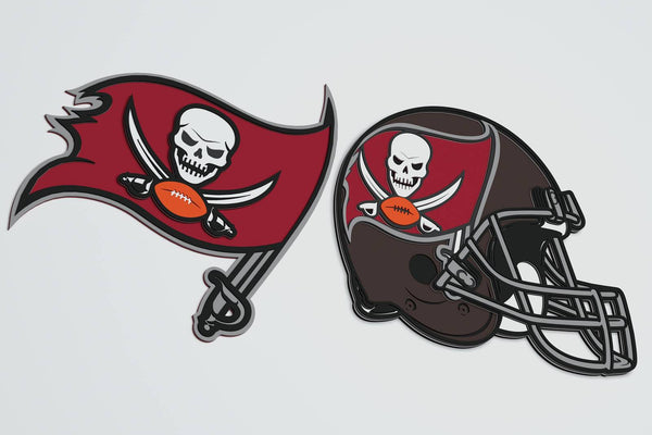 Tampa Bay Buccaneers Layered Design for cutting