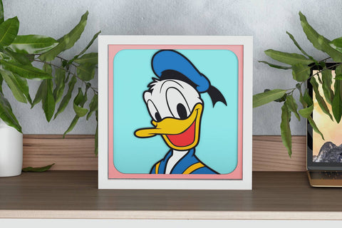 Donald Duck Shadow Box. File for cutting