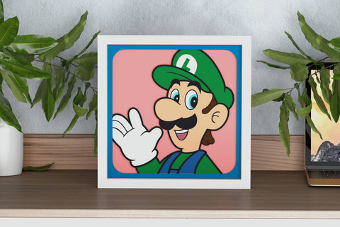 Luigi Shadow Box. File for cutting