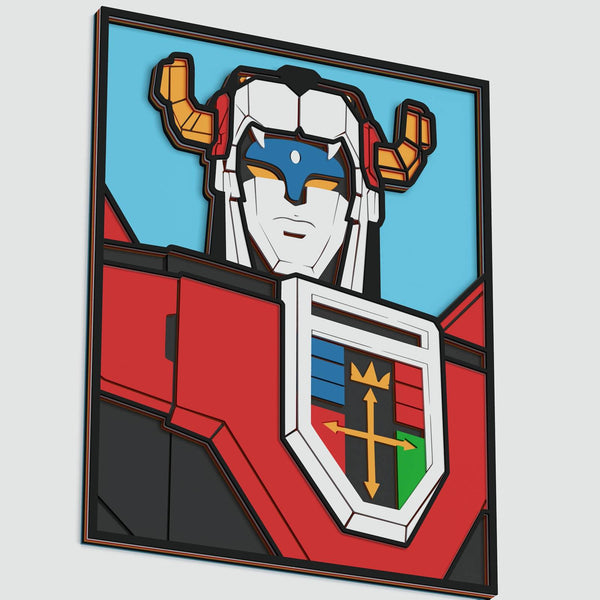 Voltron Portrait Layered Design for cutting