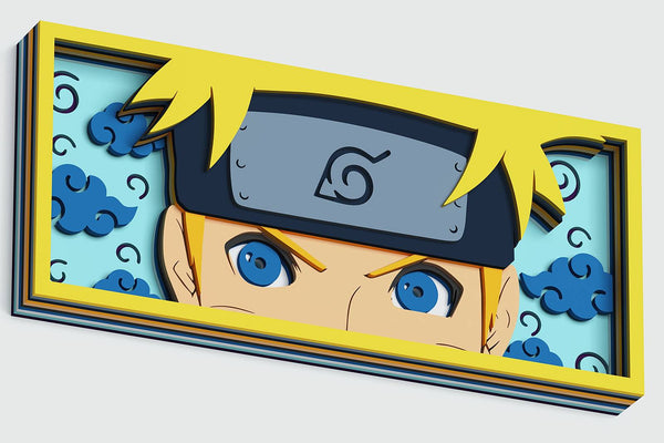 Naruto Eyes Shadow Box. File for cutting