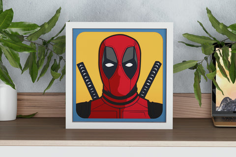 DeadPool Shadow Box. File for cutting