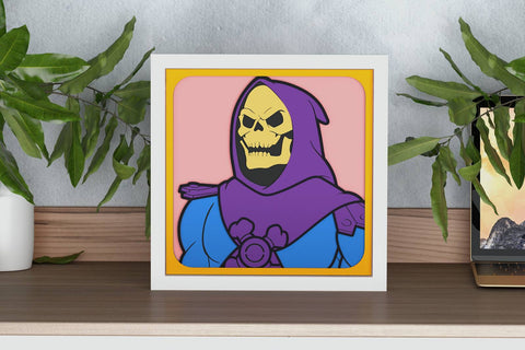 Skeletor Shadow Box. File for cutting