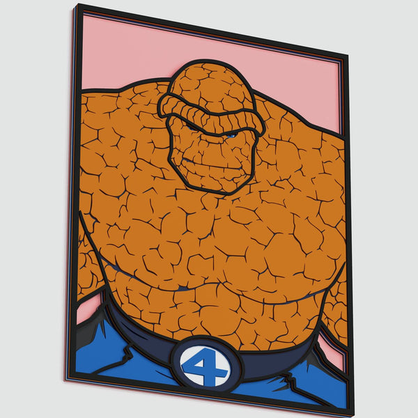 The Thing (Fantastic 4) Layered Design for cutting