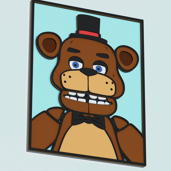 Freddy (FNAF) Layered Design for cutting