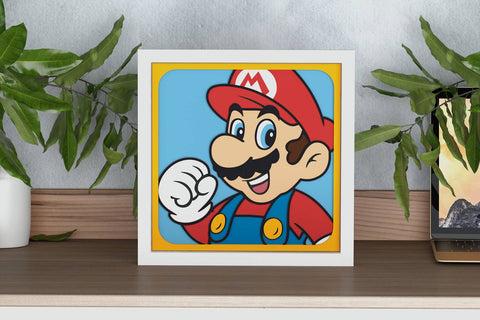 Mario Shadow Box. File for cutting