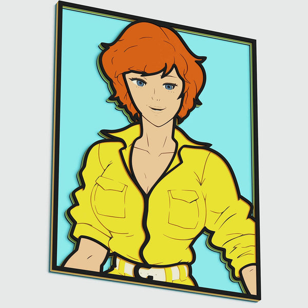 April O'Neil Layered Design for cutting