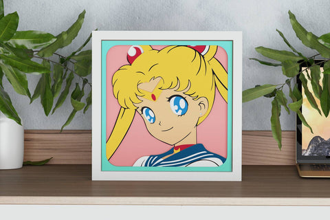 Sailor Moon Shadow Box. File for cutting