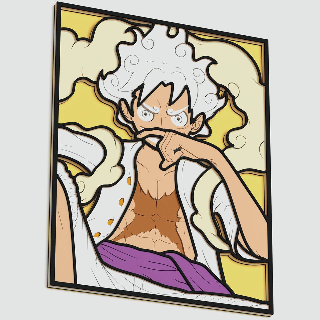 luffy gear 5 vector Gear 5 Luffy v2 Layered Design for cutting