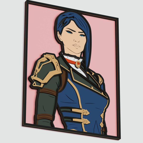 Caitlyn (Arcane) Layered Design for cutting