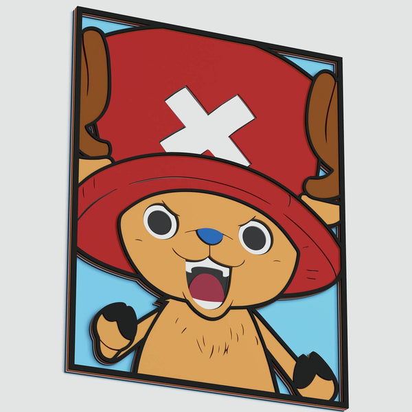 Tony Tony Chopper Portrait (One Piece) Layered Design for cutting