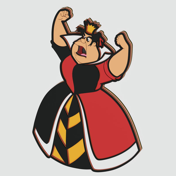 Classic Queen of Hearts Layered Design for cutting