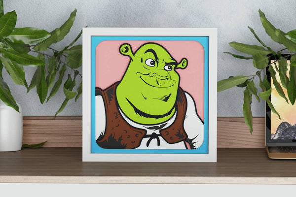 Shrek Shadow Box. File for cutting