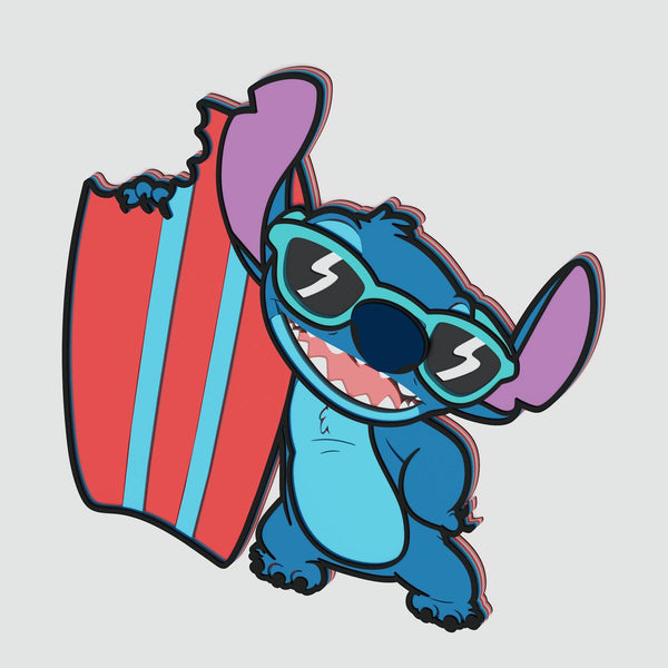 Stitch Surfer Layered Design for cutting