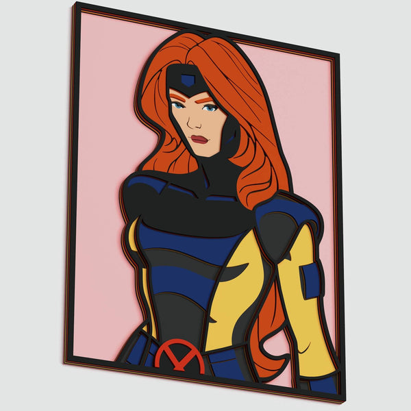 Jean Grey (X - Men) Layered Design for cutting