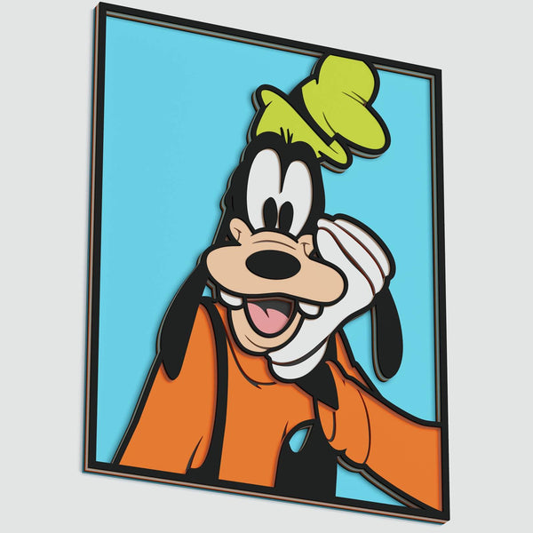 Goofy Portrait Layered Design for cutting