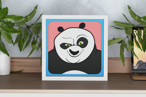 Kung Fu Panda Shadow Box. File for cutting