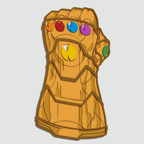 Thanos Glove Layered Design for cutting