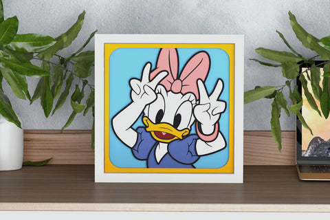 Daisy Duck Shadow Box. File for cutting