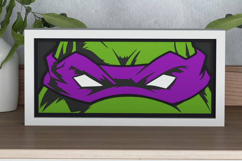 Ninja Turtle Eyes Shadow Box. File for cutting