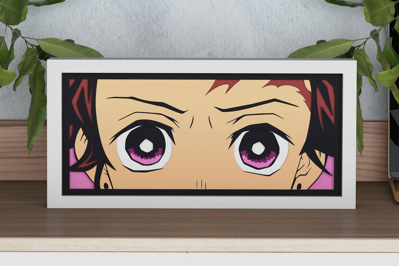 Tanjiro Eyes Shadow Box. File for cutting