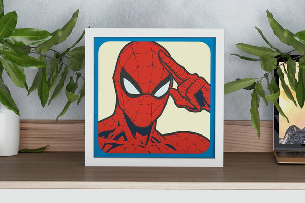 Spider Man Shadow Box. File for cutting