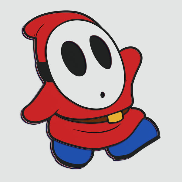 Shy Guy (Mario) Layered Design for cutting