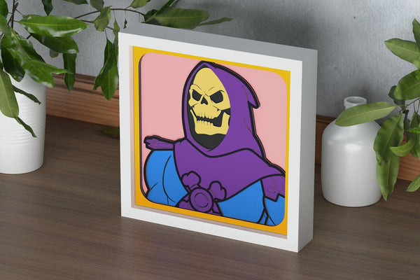Skeletor Shadow Box. File for cutting