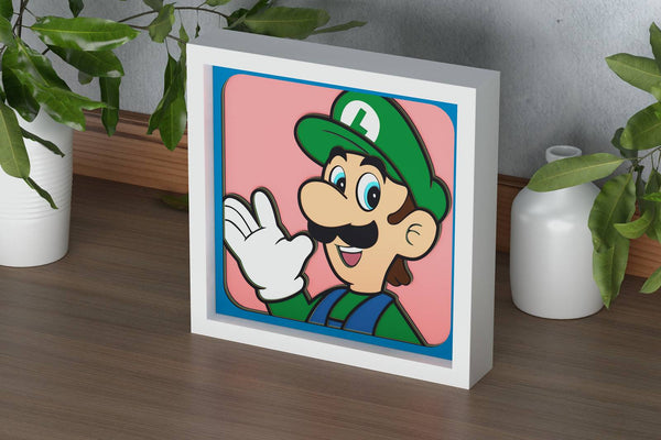Luigi Shadow Box. File for cutting