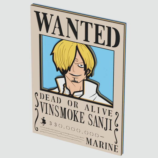 Wanted Sanji Layered Design for cutting