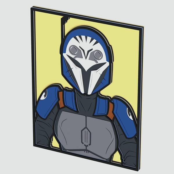 Bo-Katan Kryze (Mandalorian) Layered Design for cutting