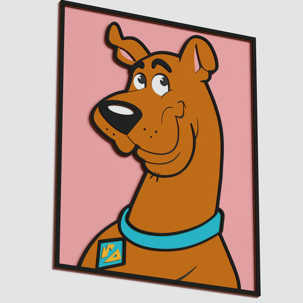 Scooby-Doo Portrait Layered Design for cutting