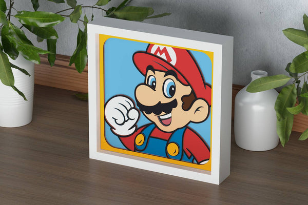 Mario Shadow Box. File for cutting