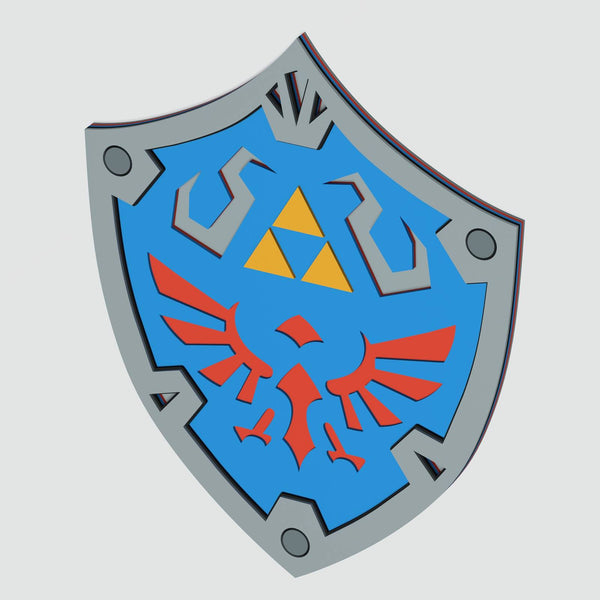 Hylian Shield (Zelda) Layered Design for cutting