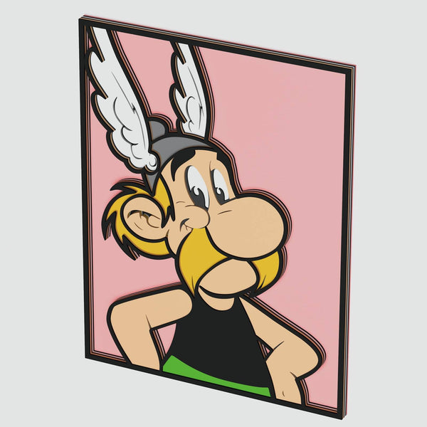 Asterix Layered Design for cutting