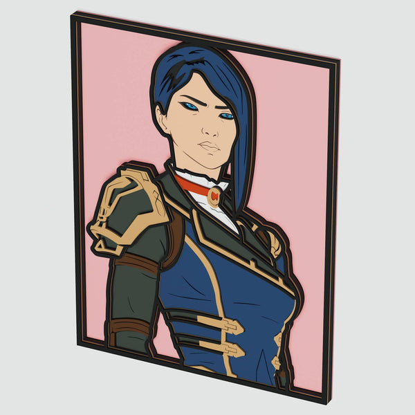 Caitlyn (Arcane) Layered Design for cutting