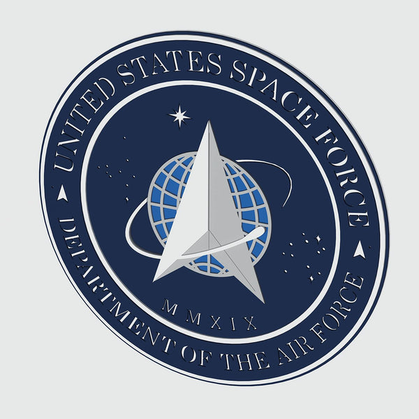 US Space Force Logo Layered Design for cutting