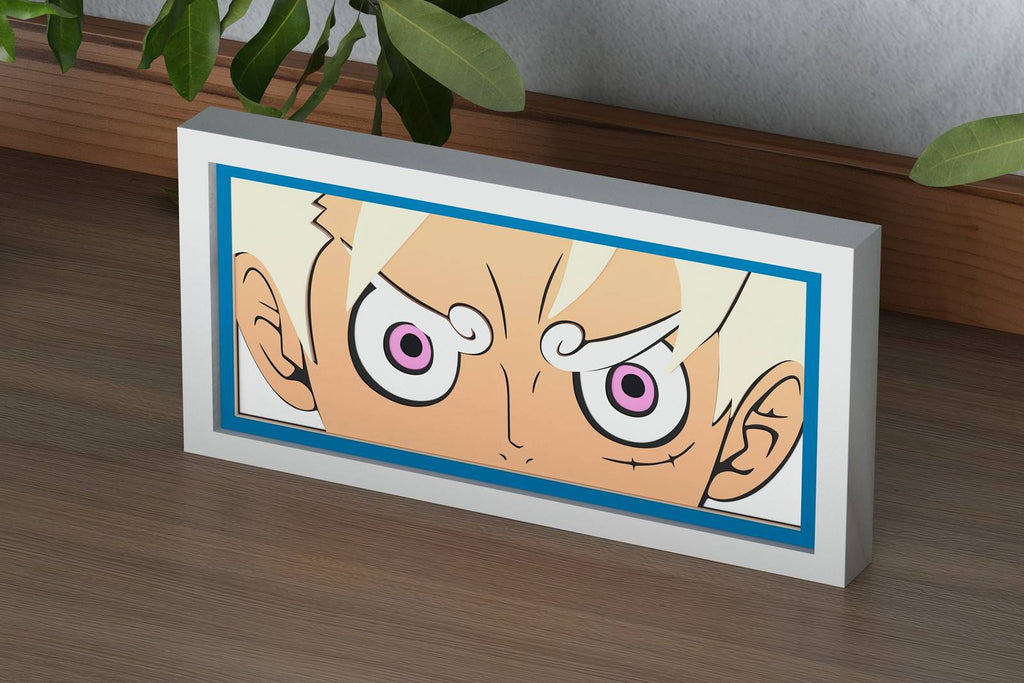 luffy gear 5 eyes Luffy Eyes Shadow Box. File for cutting