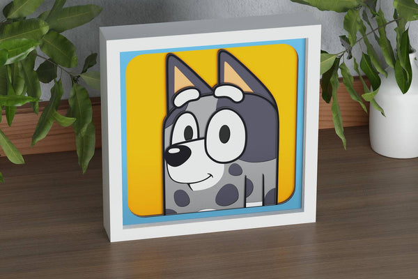 Bluey Shadow Box v3. File for cutting