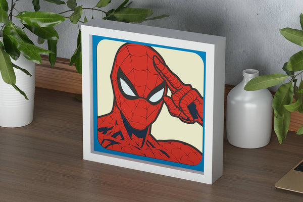 Spider Man Shadow Box. File for cutting