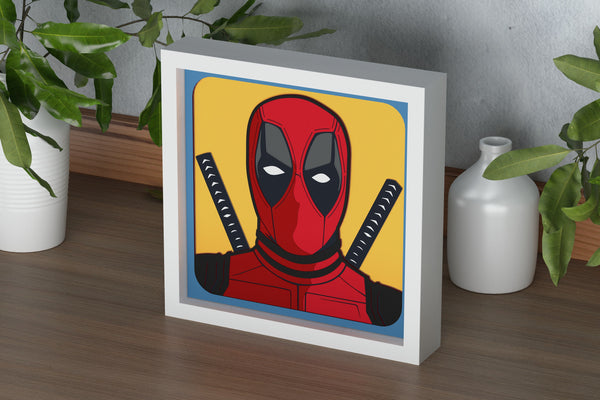 DeadPool Shadow Box. File for cutting