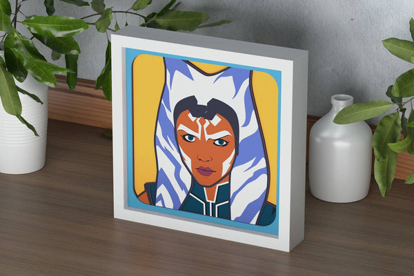 Ahsoka Tano Shadow Box. File for cutting