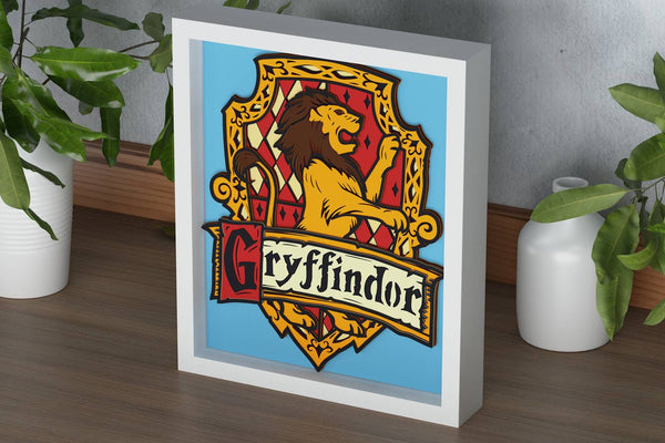 Gryffindor Shadow Box. File for cutting