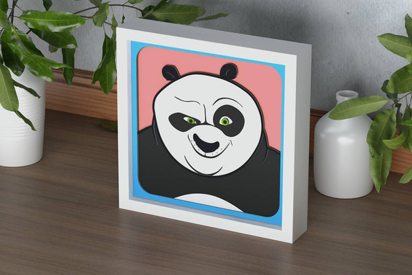 Kung Fu Panda Shadow Box. File for cutting